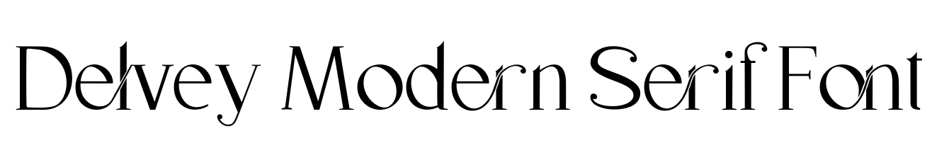 Delvey Modern Serif Font